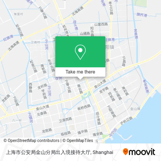 上海市公安局金山分局出入境接待大厅 map