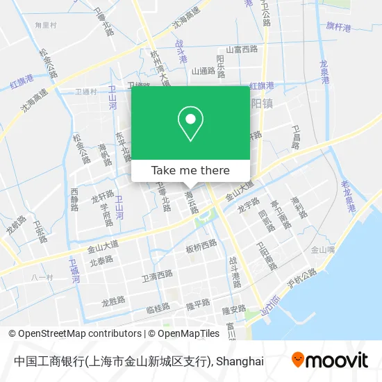 中国工商银行(上海市金山新城区支行) map