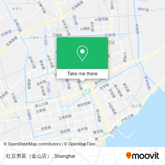 红豆男装（金山店） map