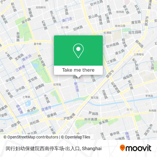 闵行妇幼保健院西南停车场-出入口 map
