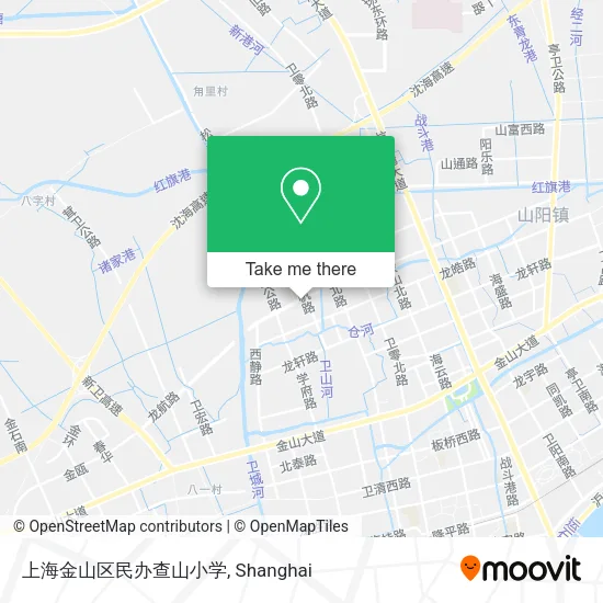 上海金山区民办查山小学 map