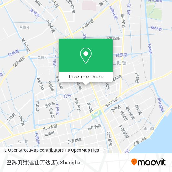 巴黎贝甜(金山万达店) map