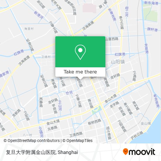 复旦大学附属金山医院 map