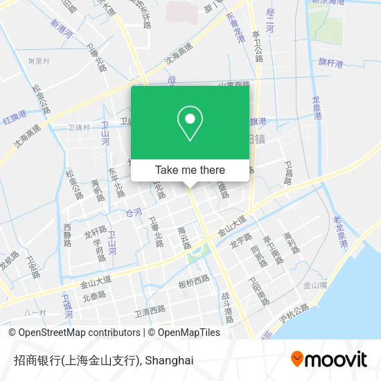 招商银行(上海金山支行) map