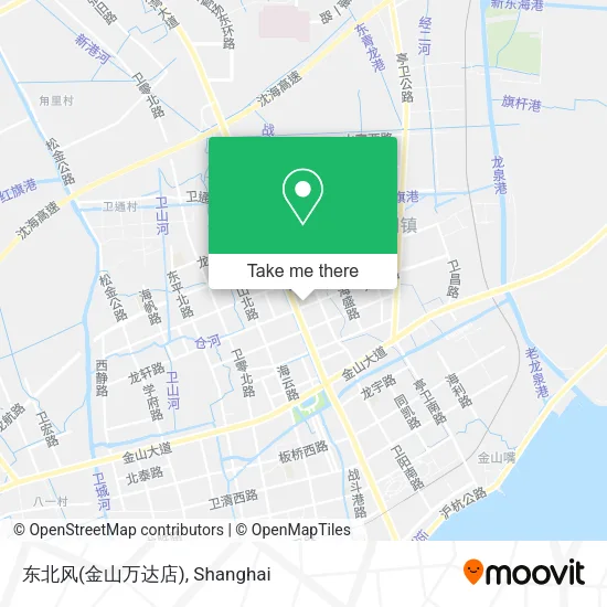 东北风(金山万达店) map