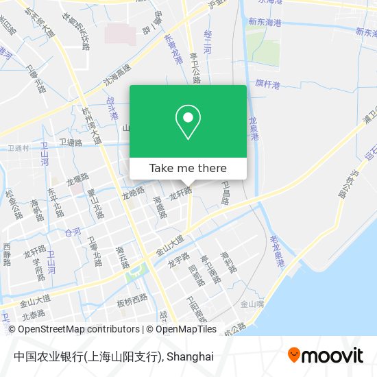 中国农业银行(上海山阳支行) map
