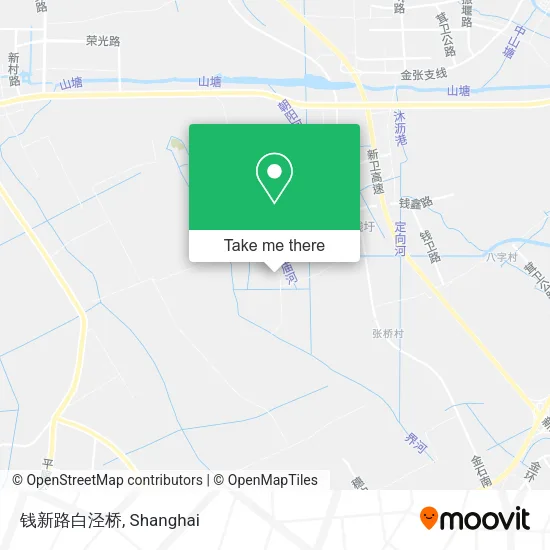 钱新路白泾桥 map