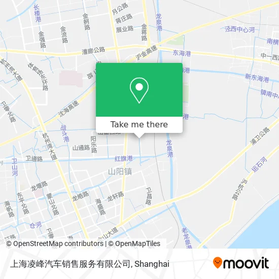 上海凌峰汽车销售服务有限公司 map