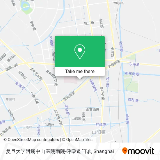 复旦大学附属中山医院南院-呼吸道门诊 map