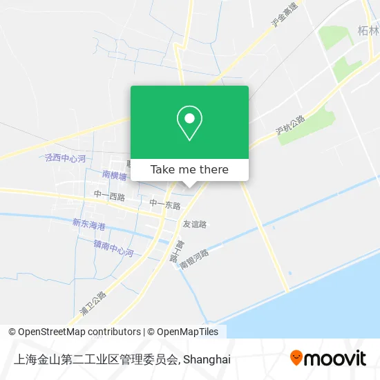 上海金山第二工业区管理委员会 map
