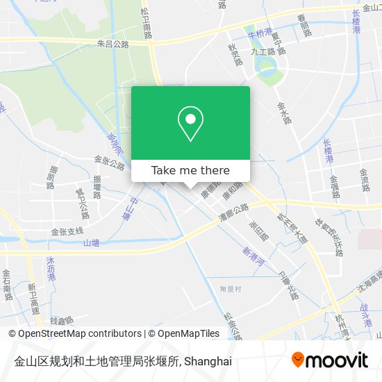 金山区规划和土地管理局张堰所 map