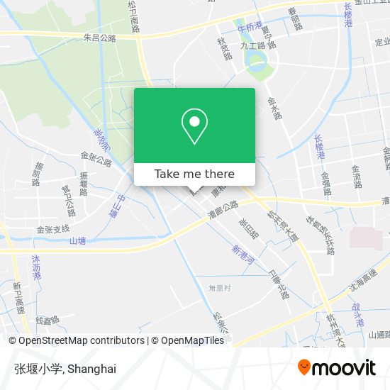 张堰小学 map
