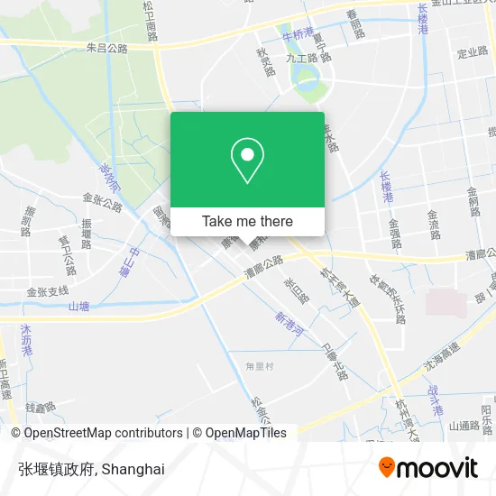 张堰镇政府 map