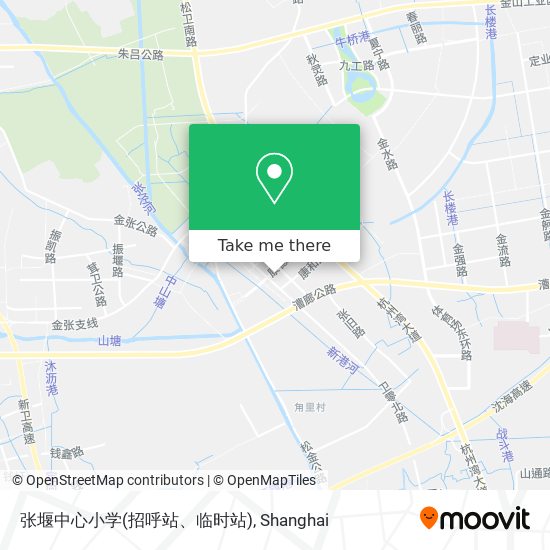 张堰中心小学(招呼站、临时站) map