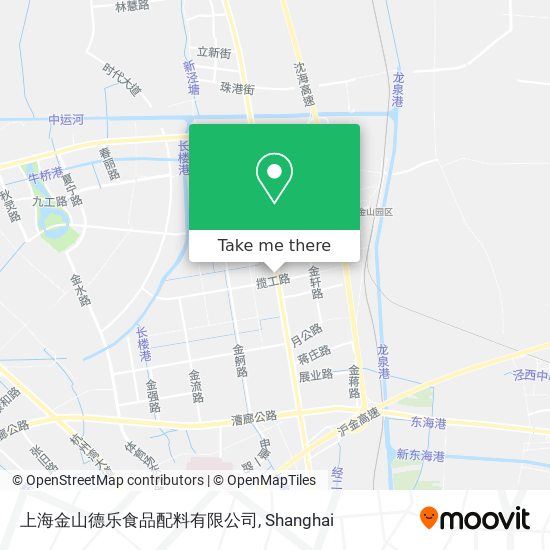 上海金山德乐食品配料有限公司 map