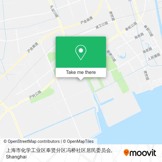 上海市化学工业区奉贤分区冯桥社区居民委员会 map