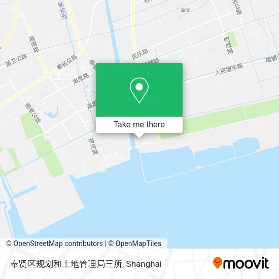奉贤区规划和土地管理局三所 map
