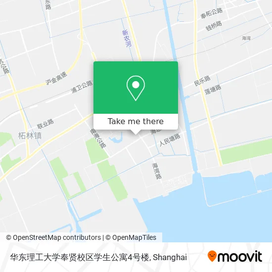 华东理工大学奉贤校区学生公寓4号楼 map