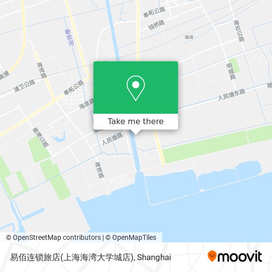 易佰连锁旅店(上海海湾大学城店) map