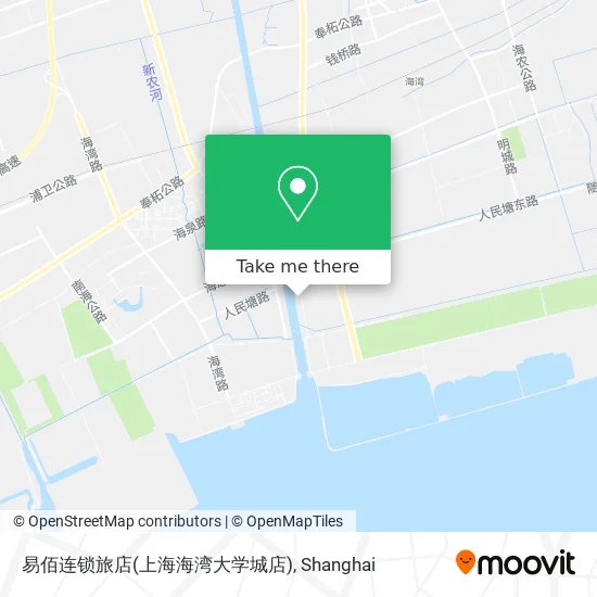 易佰连锁旅店(上海海湾大学城店) map