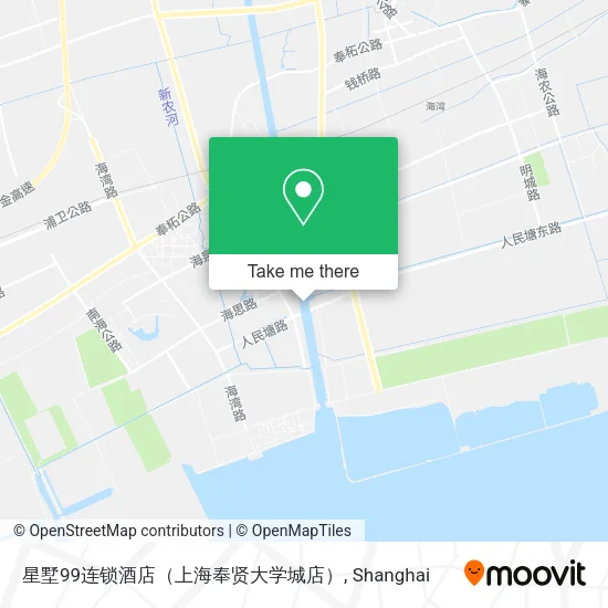 星墅99连锁酒店（上海奉贤大学城店） map