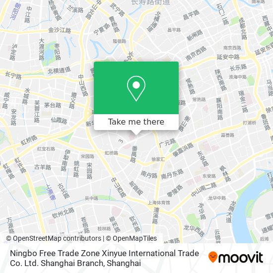 Ningbo Free Trade Zone Xinyue International Trade Co. Ltd. Shanghai Branch map