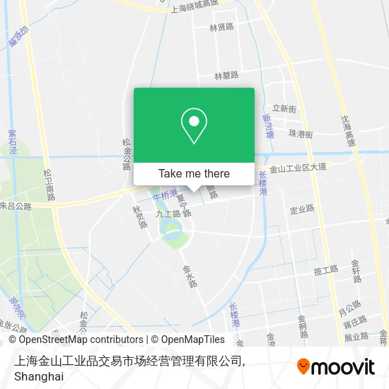 上海金山工业品交易市场经营管理有限公司 map