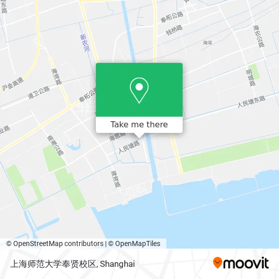 上海师范大学奉贤校区 map
