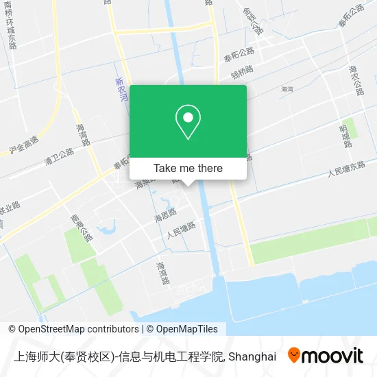 上海师大(奉贤校区)-信息与机电工程学院 map