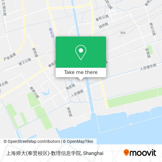 上海师大(奉贤校区)-数理信息学院 map