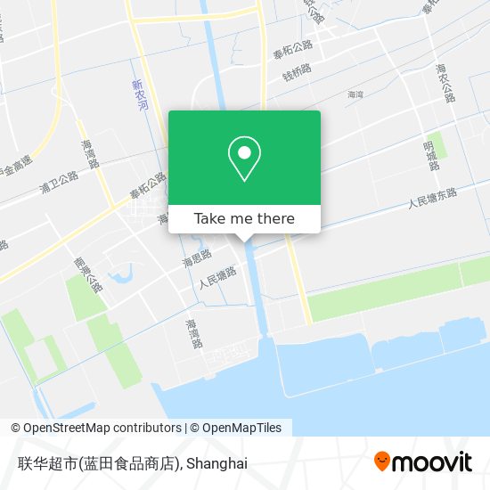 联华超市(蓝田食品商店) map