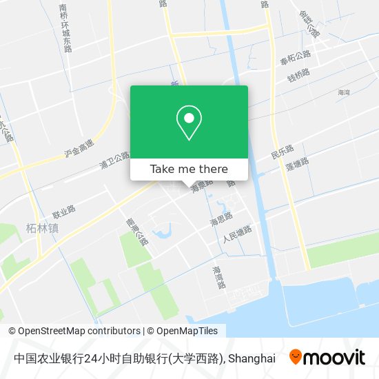 中国农业银行24小时自助银行(大学西路) map