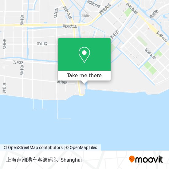 上海芦潮港车客渡码头 map