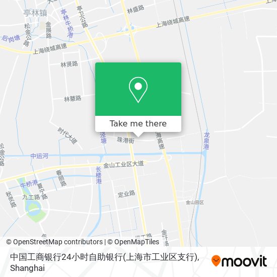 中国工商银行24小时自助银行(上海市工业区支行) map