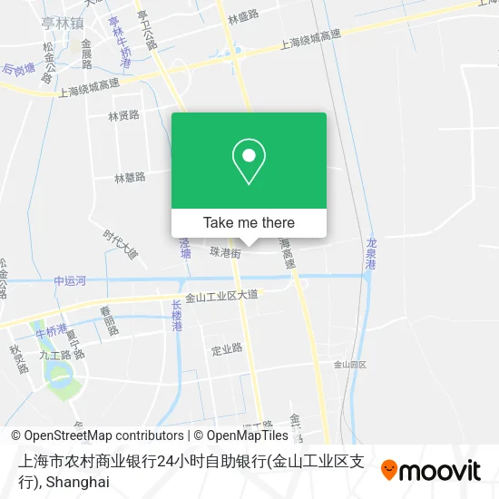 上海市农村商业银行24小时自助银行(金山工业区支行) map