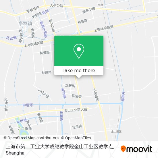 上海市第二工业大学成继教学院金山工业区教学点 map