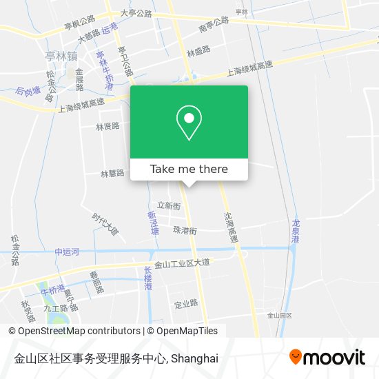 金山区社区事务受理服务中心 map