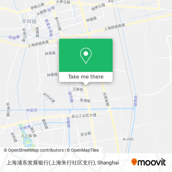上海浦东发展银行(上海朱行社区支行) map