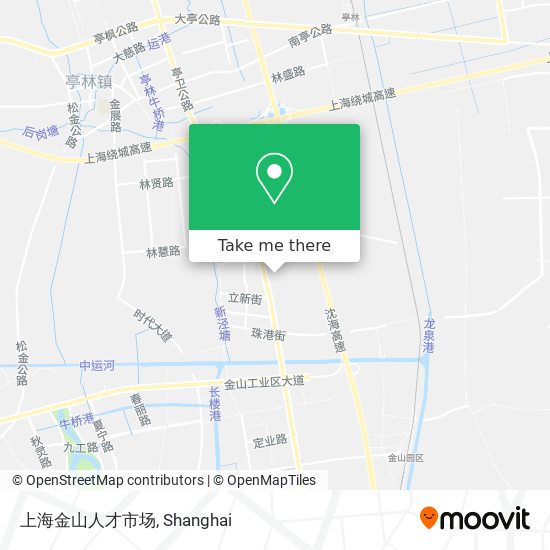 上海金山人才市场 map