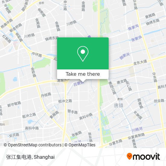 张江集电港 map