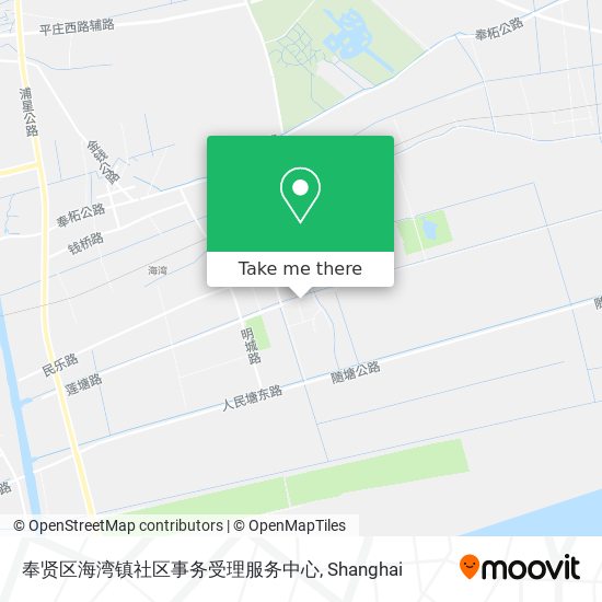 奉贤区海湾镇社区事务受理服务中心 map