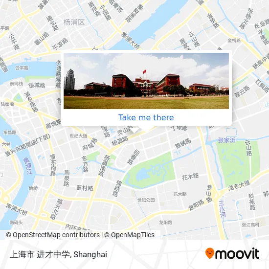 上海市 进才中学 map