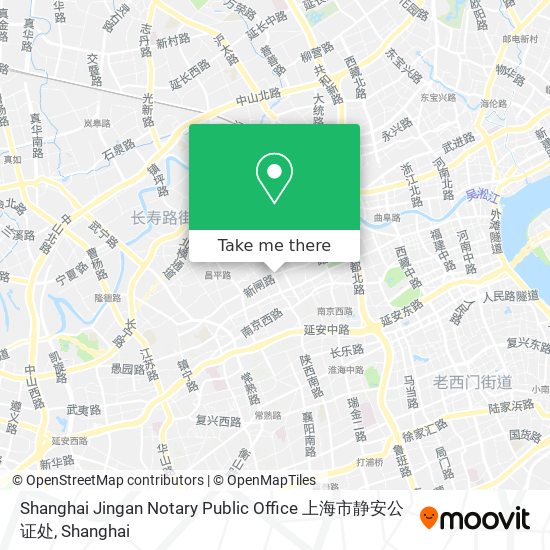 Shanghai Jingan Notary Public Office 上海市静安公证处 map