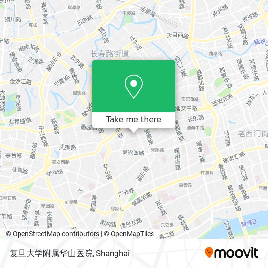 复旦大学附属华山医院 map