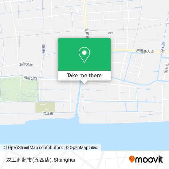 农工商超市(五四店) map