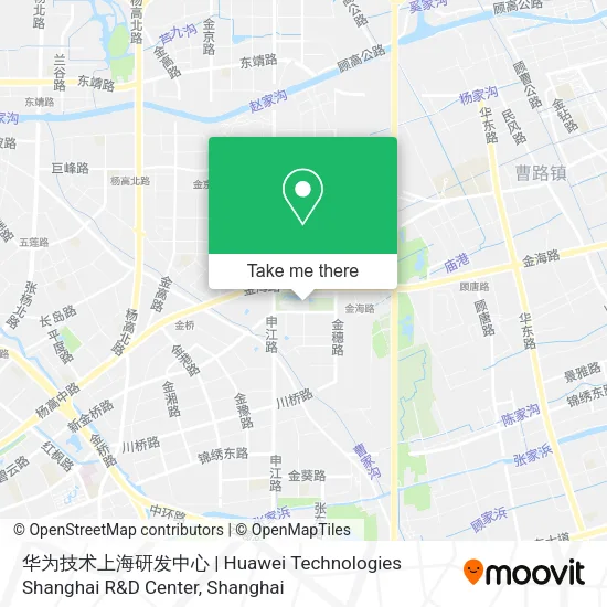 华为技术上海研发中心 | Huawei Technologies Shanghai R&D Center map