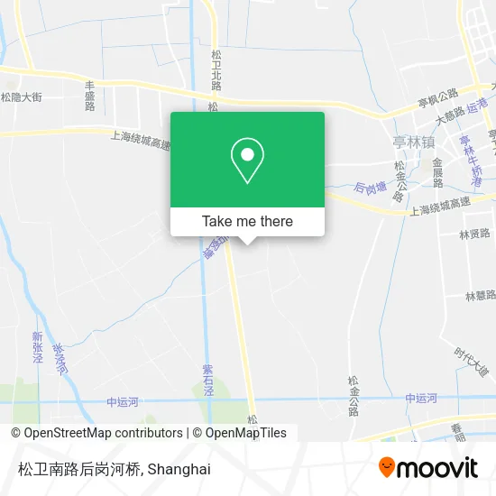 松卫南路后岗河桥 map