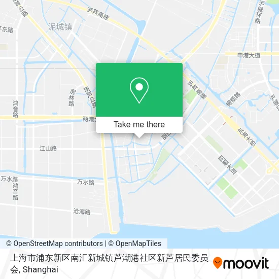 上海市浦东新区南汇新城镇芦潮港社区新芦居民委员会 map