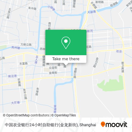 中国农业银行24小时自助银行(金龙新街) map