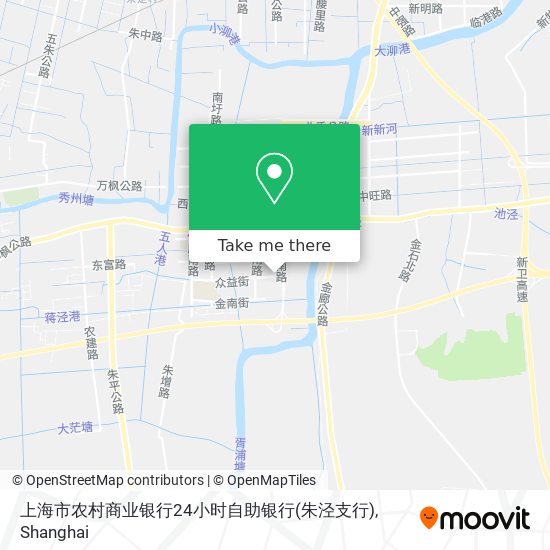 上海市农村商业银行24小时自助银行(朱泾支行) map